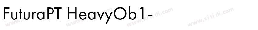 FuturaPT HeavyOb1字体转换